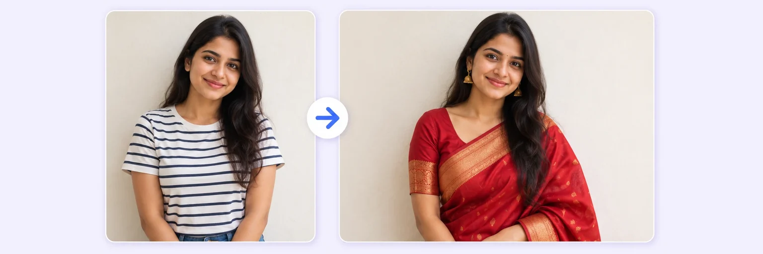 AI Clothes Changer example