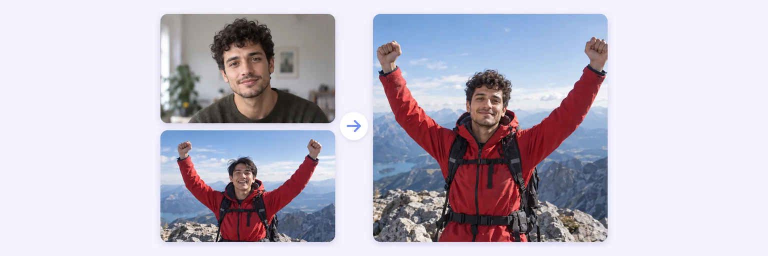 AI Face Swap — a real before and after result