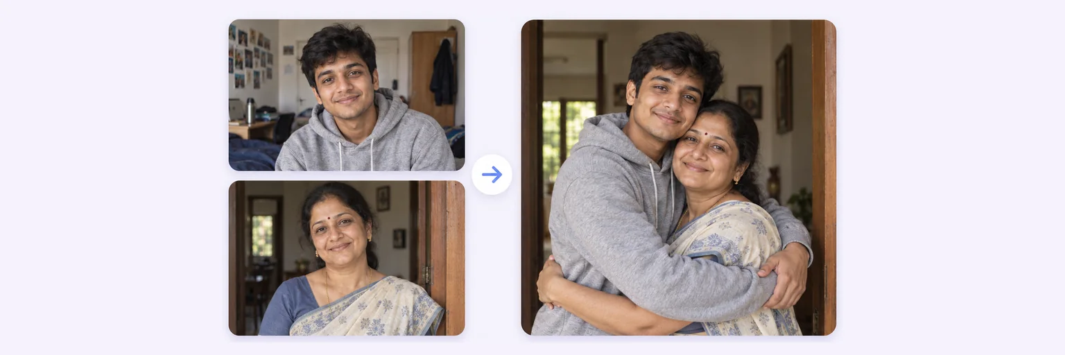 AI Hug Photo example