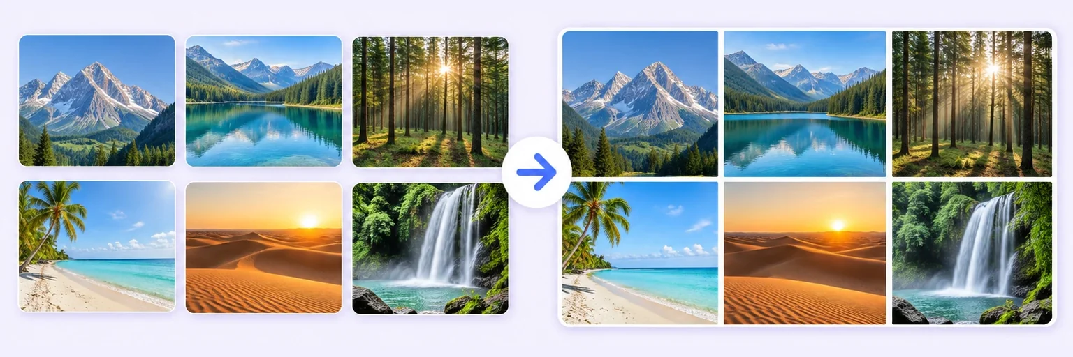 AI Image Combiner example