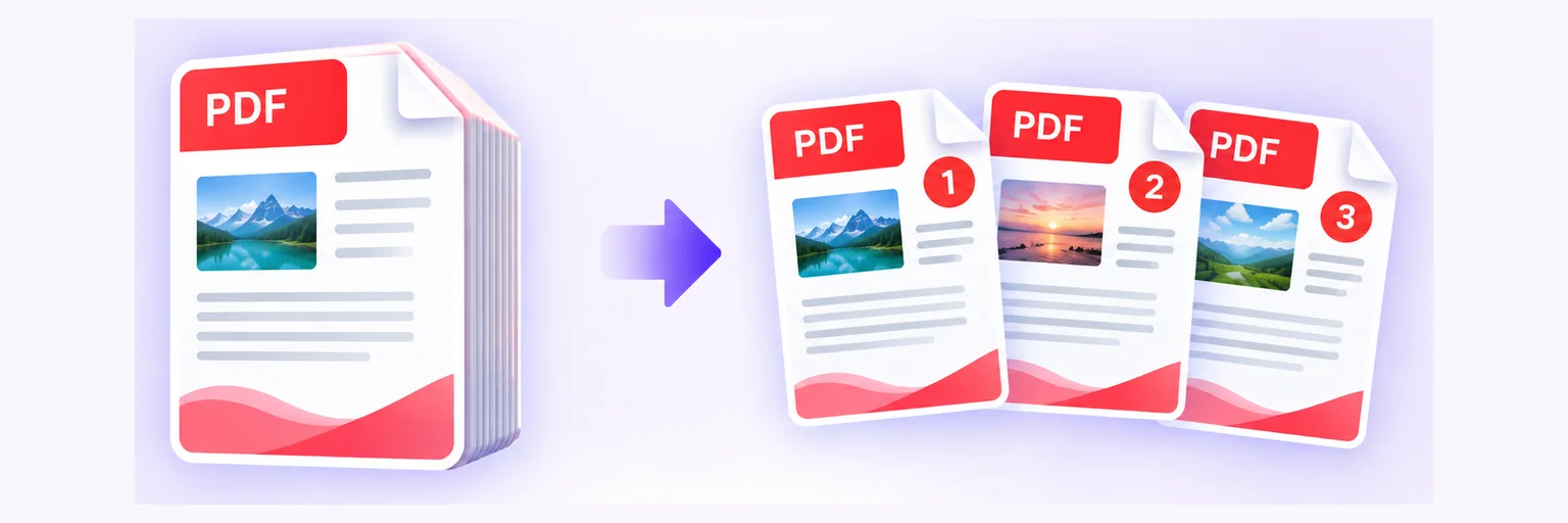 Split PDF example
